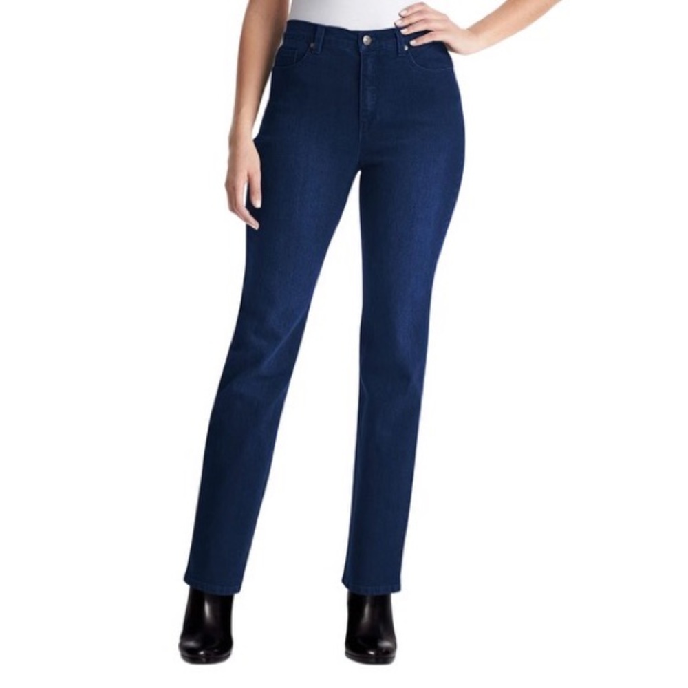 Size 6 NEW w/tags Gloria Vanderbilt Jeans Amanda Stretch Rinse Wash Navy